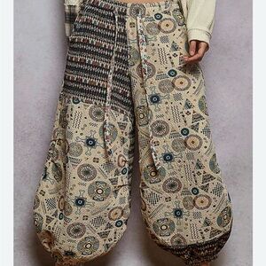 POL balloon joggers quilted heavy weight harem joggers boho size small